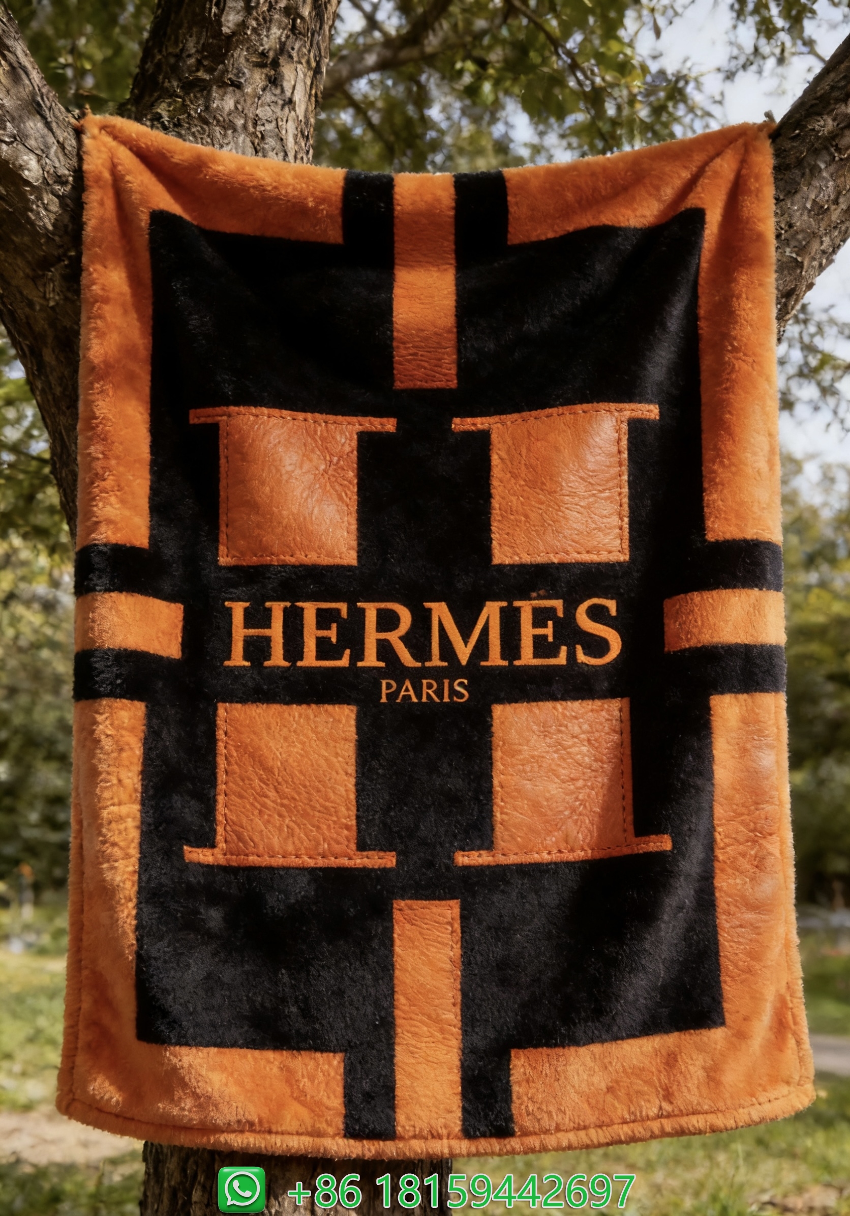 Hermes Throw Blankets